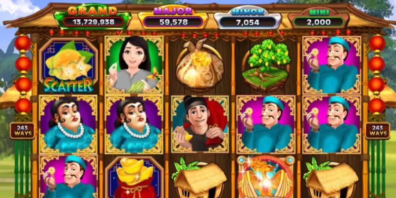 Bấm Quay để tiếp tục trò chơi